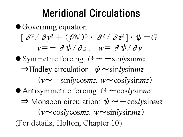 Meridional Circulations
