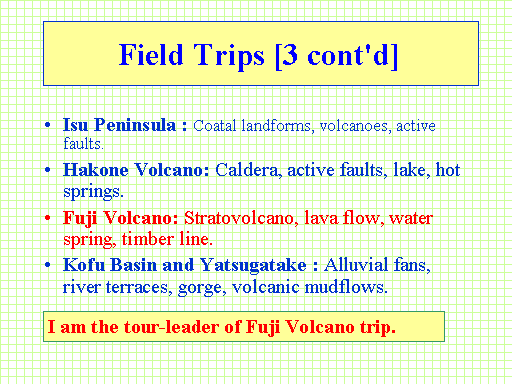 Field Trips [3 cont'd]
