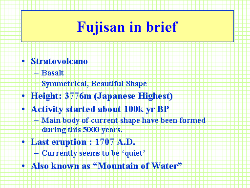 Fujisan in brief