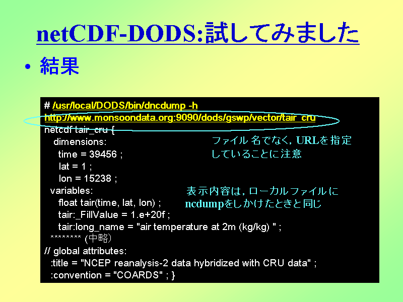 netCDF-DODS:Ă݂܂