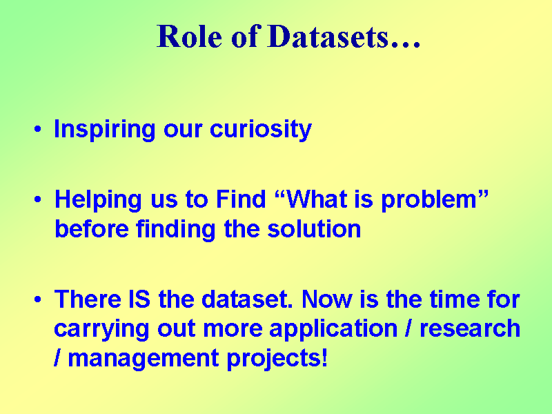 Role of Datasetsc