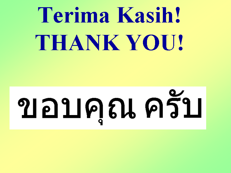 Terima Kasih! THANK YOU!