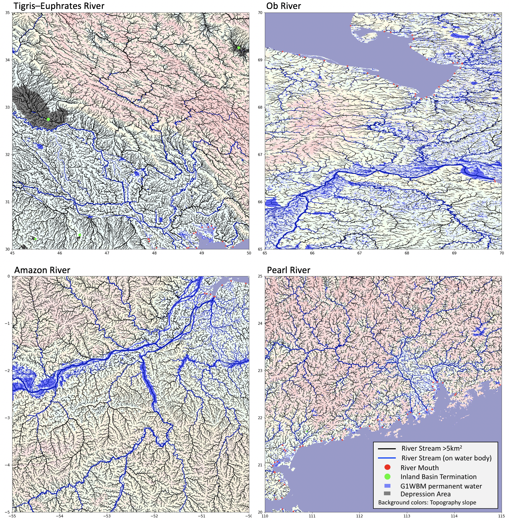 MERIT Hydro global hydrography datasets